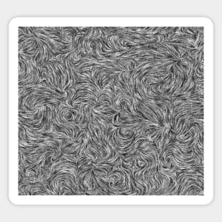 Black and White Swirl Pattern Sticker